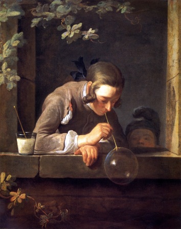 Jean-Baptiste-Siméon Chardin, Soap Bubbles (Bulles de Savon), New York, Metropolitan Museaum of Art. 